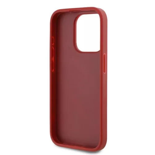 Karl Lagerfeld - Diagonal Quilted Script (KLHCP15LPQDSMGR) - iPhone 15 Pro - Red