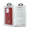 Karl Lagerfeld - Diagonal Quilted Script (KLHCP15LPQDSMGR) - iPhone 15 Pro - Red