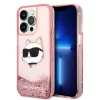 Karl Lagerfeld - Hardcase Glitter (KLHCP14LLNCHCP) - iPhone 14 Pro - Pink Choupette Head
