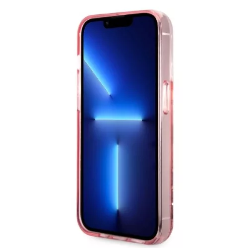 Karl Lagerfeld - Hardcase Glitter (KLHCP14LLNCHCP) - iPhone 14 Pro - Pink Choupette Head