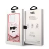 Karl Lagerfeld - Hardcase Glitter (KLHCP14LLNCHCP) - iPhone 14 Pro - Pink Choupette Head