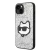 Karl Lagerfeld - Hardcase Glitter (KLHCP14MG2CPS) - iPhone 14 Plus - Silver Choupette Patch