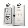 Karl Lagerfeld - Hardcase Glitter (KLHCP14MG2CPS) - iPhone 14 Plus - Silver Choupette Patch