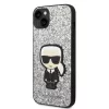 Karl Lagerfeld - Hardcase Glitter (KLHCP14MGFKPG) - iPhone 14 Plus - Silver Flakes Ikonik