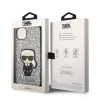 Karl Lagerfeld - Hardcase Glitter (KLHCP14MGFKPG) - iPhone 14 Plus - Silver Flakes Ikonik