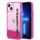 Karl Lagerfeld - Hardcase Liquid Glitter (KLHCP14MLCKVF) - iPhone 14 Plus - Pink Elong