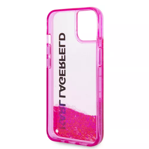 Karl Lagerfeld - Hardcase Liquid Glitter (KLHCP14MLCKVF) - iPhone 14 Plus - Pink Elong
