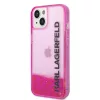 Karl Lagerfeld - Hardcase Liquid Glitter (KLHCP14MLCKVF) - iPhone 14 Plus - Pink Elong