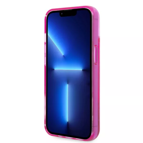 Karl Lagerfeld - Hardcase Liquid Glitter (KLHCP14MLCKVF) - iPhone 14 Plus - Pink Elong