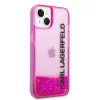 Karl Lagerfeld - Hardcase Liquid Glitter (KLHCP14MLCKVF) - iPhone 14 Plus - Pink Elong