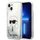 Karl Lagerfeld - Hardcase Glitter (KLHCP14MLNKHCH) - iPhone 14 Plus - Silver Karl Head