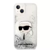 Karl Lagerfeld - Hardcase Glitter (KLHCP14MLNKHCH) - iPhone 14 Plus - Silver Karl Head