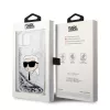Karl Lagerfeld - Hardcase Glitter (KLHCP14MLNKHCH) - iPhone 14 Plus - Silver Karl Head