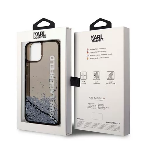 Karl Lagerfeld - Hardcase Liquid Glitter (KLHCP14MLCKVK) - iPhone 14 Plus - Elong