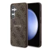 Guess - 4G Bőr Kollekció MagSafe (GUHMS24SG4GFRW) - Samsung Galaxy S24 - Barna