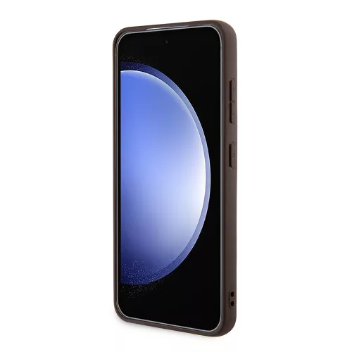 Guess - 4G Bőr Kollekció MagSafe (GUHMS24SG4GFRW) - Samsung Galaxy S24 - Barna