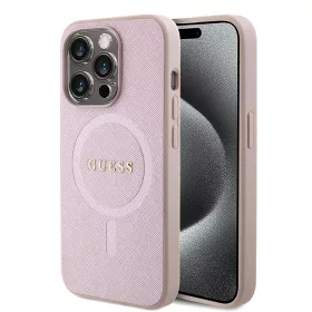   Guess - Saffiano MagSafe (GUHMP15LPSAHMCP) - iPhone 15 Pro - Rózsaszín
