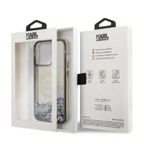 Karl Lagerfeld - Hardcase Liquid Glitter (KLHCP14XLCRSGRK) - iPhone 14 Pro Max - RSG