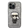 Karl Lagerfeld - Hardcase Glitter (KLHCP14XGFKPG) - iPhone 14 Pro Max - Silver Flakes Ikonik