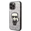 Karl Lagerfeld - Hardcase Glitter (KLHCP14XGFKPG) - iPhone 14 Pro Max - Silver Flakes Ikonik
