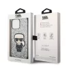 Karl Lagerfeld - Hardcase Glitter (KLHCP14XGFKPG) - iPhone 14 Pro Max - Silver Flakes Ikonik