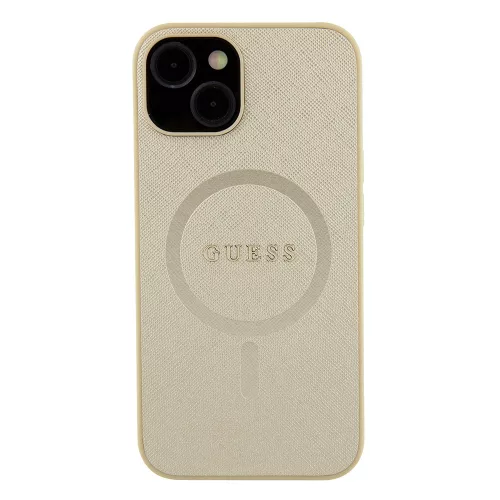 Guess - Saffiano MagSafe (GUHMP15MPSAHMCB) - iPhone 15 Plus - Arany