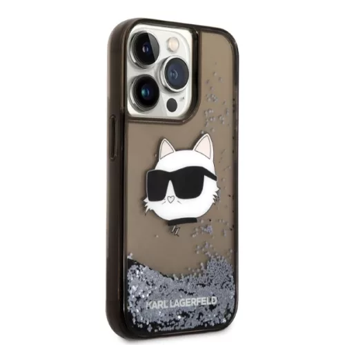 Karl Lagerfeld - Hardcase Glitter (KLHCP14XLNCHCK) - iPhone 14 Pro Max - Choupette Head
