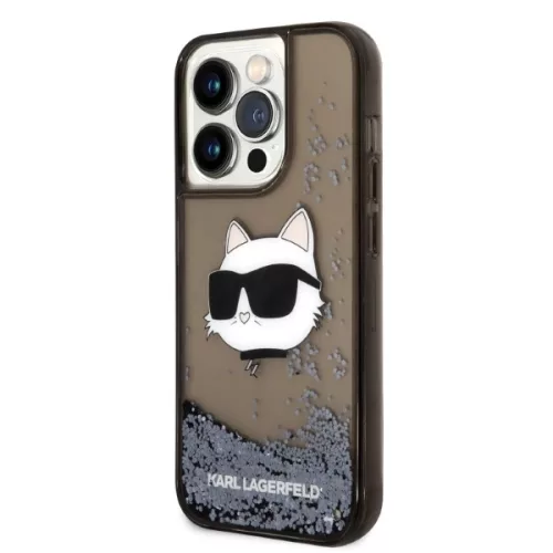 Karl Lagerfeld - Hardcase Glitter (KLHCP14XLNCHCK) - iPhone 14 Pro Max - Choupette Head