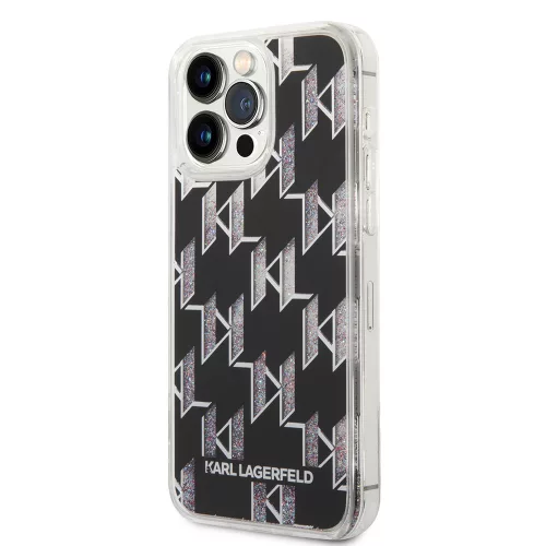 Karl Lagerfeld - Hardcase Liquid Glitter (KLHCP14XLMNMK) - iPhone 14 Pro Max - Monogram