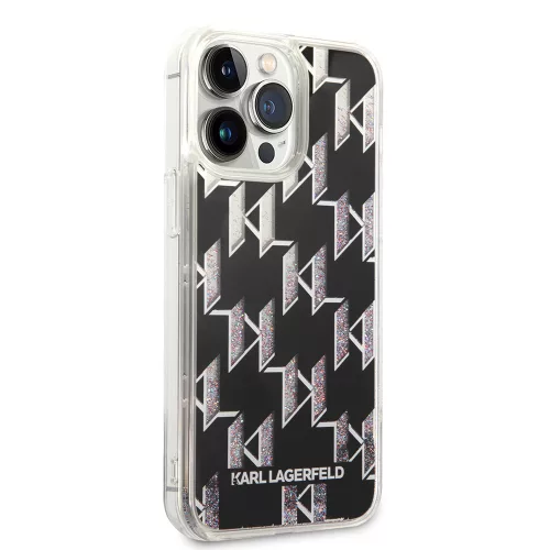 Karl Lagerfeld - Hardcase Liquid Glitter (KLHCP14XLMNMK) - iPhone 14 Pro Max - Monogram