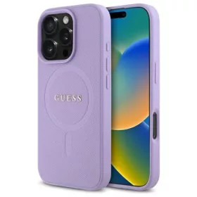   Guess - Saffiano MagSafe (GUHMP16XPSAHMCU) - iPhone 16 Pro Max - Lila