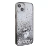 Karl Lagerfeld - Hardcase Liquid Glitter (KLHCP15MLKCNSK) - iPhone 15 Plus - Transparent Choupette