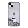 Karl Lagerfeld - Hardcase Liquid Glitter (KLHCP15MLKCNSK) - iPhone 15 Plus - Transparent Choupette