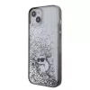 Karl Lagerfeld - Hardcase Liquid Glitter (KLHCP15MLKCNSK) - iPhone 15 Plus - Transparent Choupette