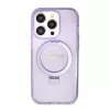 Guess - Ring Stand Script Glitter MagSafe - iPhone 15 Pro (GUHMP15LHRSGSU) - Purple