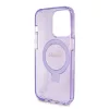 Guess - Ring Stand Script Glitter MagSafe - iPhone 15 Pro (GUHMP15LHRSGSU) - Purple