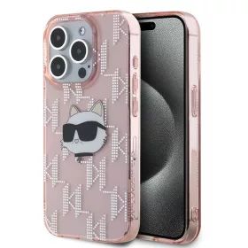   Karl Lagerfeld - IML Luxury (KLHCP15LHKLPCHP) - iPhone 15 Pro - Pink Choupette Head&Monogram
