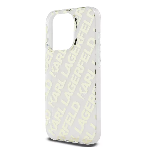 Karl Lagerfeld - IML Luxury (KLHCP15LHKFOEMD) - iPhone 15 Pro - Gold Fullover Logo
