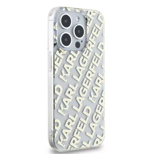 Karl Lagerfeld - IML Luxury (KLHCP15LHKFOEMD) - iPhone 15 Pro - Gold Fullover Logo