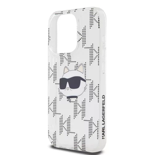 Karl Lagerfeld - IML Luxury (KLHCP15LHKLPCHT) - iPhone 15 Pro - Clear Choupette Head&Monogram