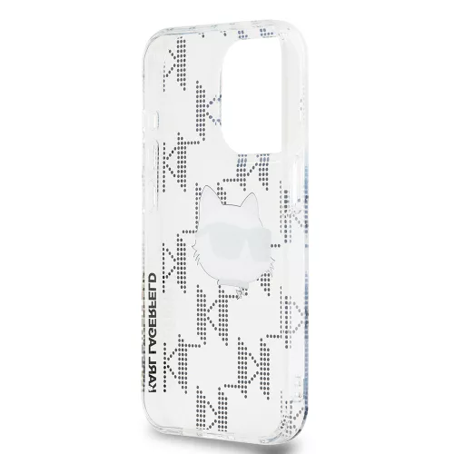Karl Lagerfeld - IML Luxury (KLHCP15LHKLPCHT) - iPhone 15 Pro - Clear Choupette Head&Monogram