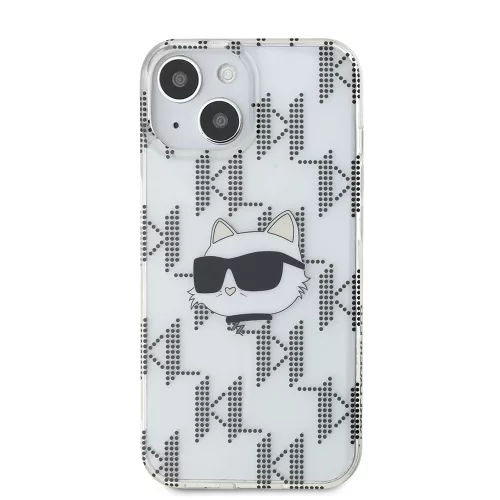 Karl Lagerfeld - IML Luxury (KLHCP15SHKLPCHT) - iPhone 15 - Transparent Choupette Head&Monogram