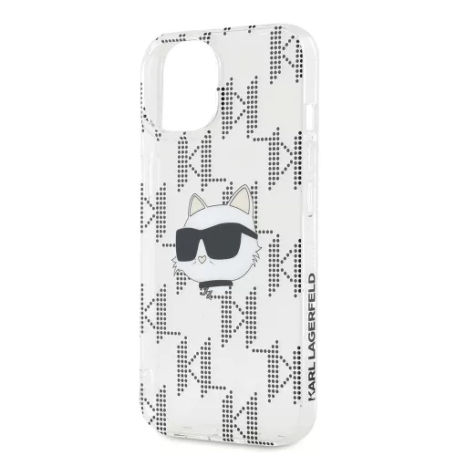 Karl Lagerfeld - IML Luxury (KLHCP15SHKLPCHT) - iPhone 15 - Transparent Choupette Head&Monogram