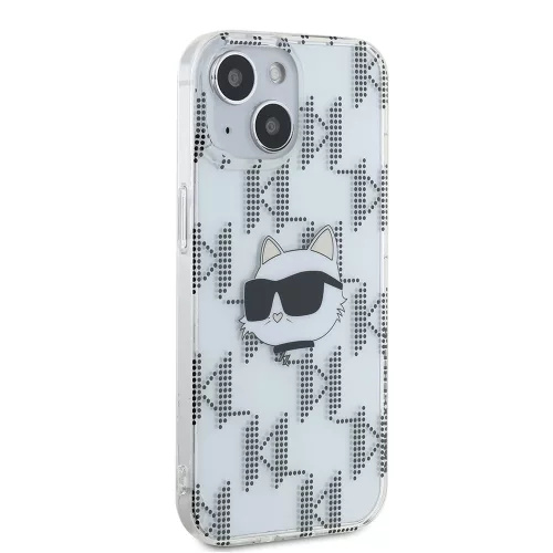 Karl Lagerfeld - IML Luxury (KLHCP15SHKLPCHT) - iPhone 15 - Transparent Choupette Head&Monogram