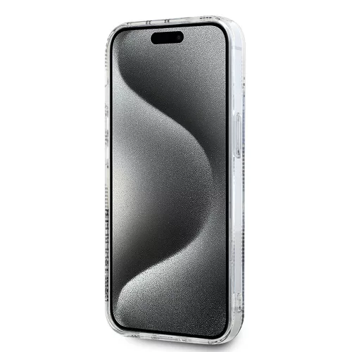 Karl Lagerfeld - IML Luxury (KLHCP15SHKLPCHT) - iPhone 15 - Transparent Choupette Head&Monogram