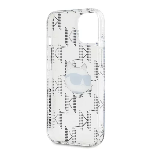 Karl Lagerfeld - IML Luxury (KLHCP15SHKLPCHT) - iPhone 15 - Transparent Choupette Head&Monogram