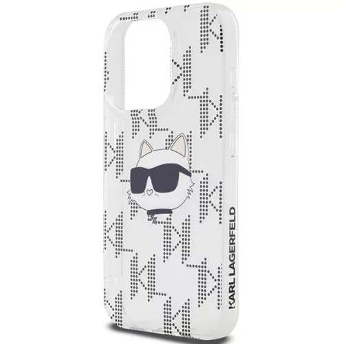 Karl Lagerfeld - IML Luxury (KLHCP15XHKLPCHT) - iPhone 15 Pro Max - Transparent Choupette Head&Monogram