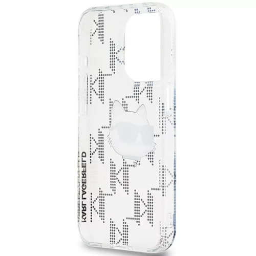 Karl Lagerfeld - IML Luxury (KLHCP15XHKLPCHT) - iPhone 15 Pro Max - Transparent Choupette Head&Monogram
