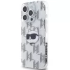 Karl Lagerfeld - IML Luxury (KLHCP15XHKLPCHT) - iPhone 15 Pro Max - Transparent Choupette Head&Monogram