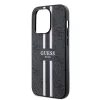 Guess - Keménytok 4G Nyomott Csíkos MagSafe (GUHMP15XP4RPSK) - iPhone 15 Pro Max - Fekete